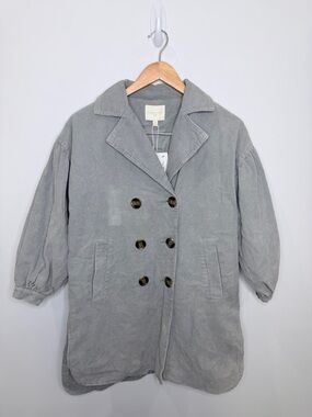 Chelsea & Violet Kids Blue Button Up Denim Dress Coat